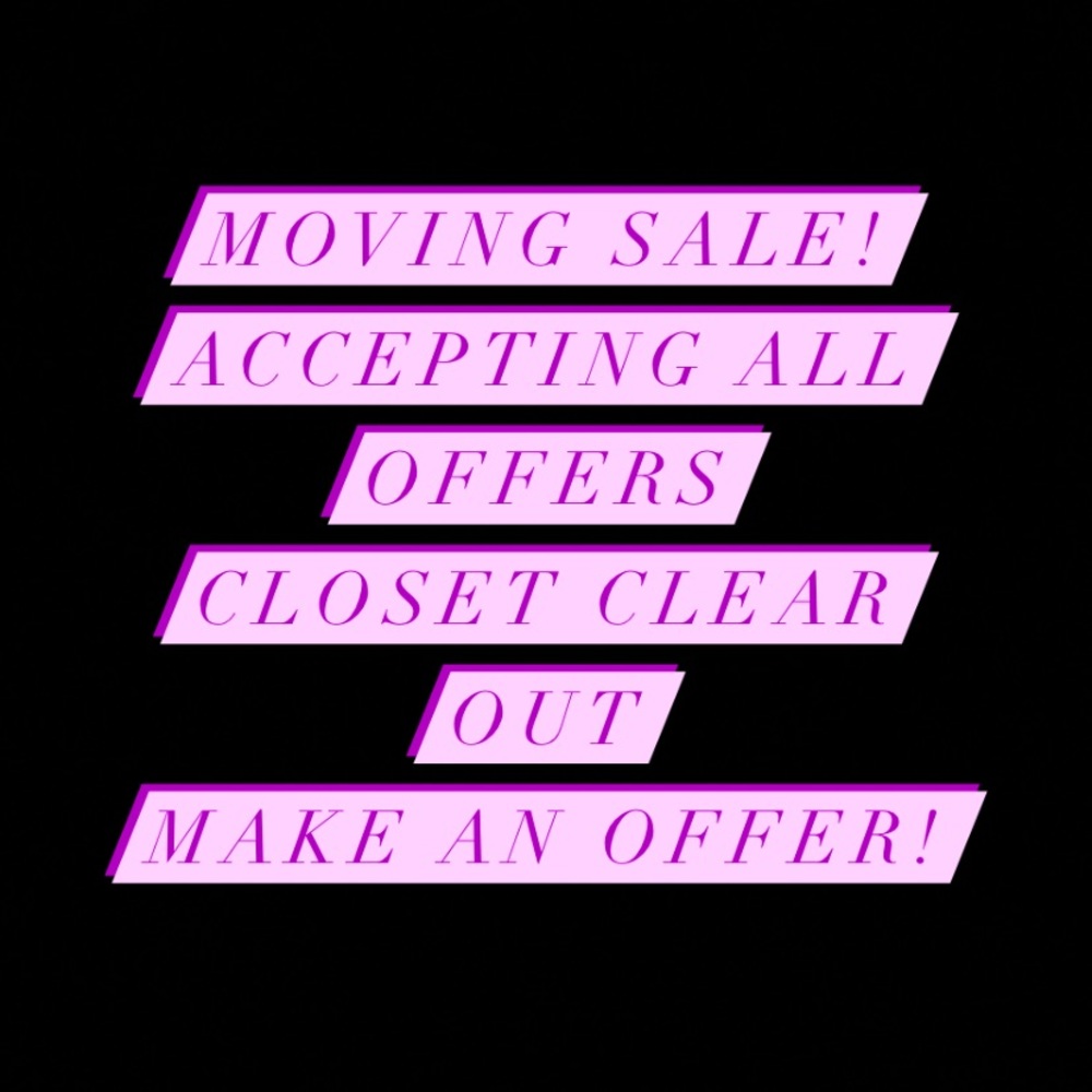 Closing closet next week! Make an offer! Accepting all reasonable offers!